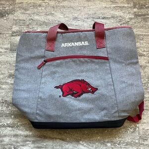 Arkansas Razorbacks 🐗Gray and Red Insulated Tote